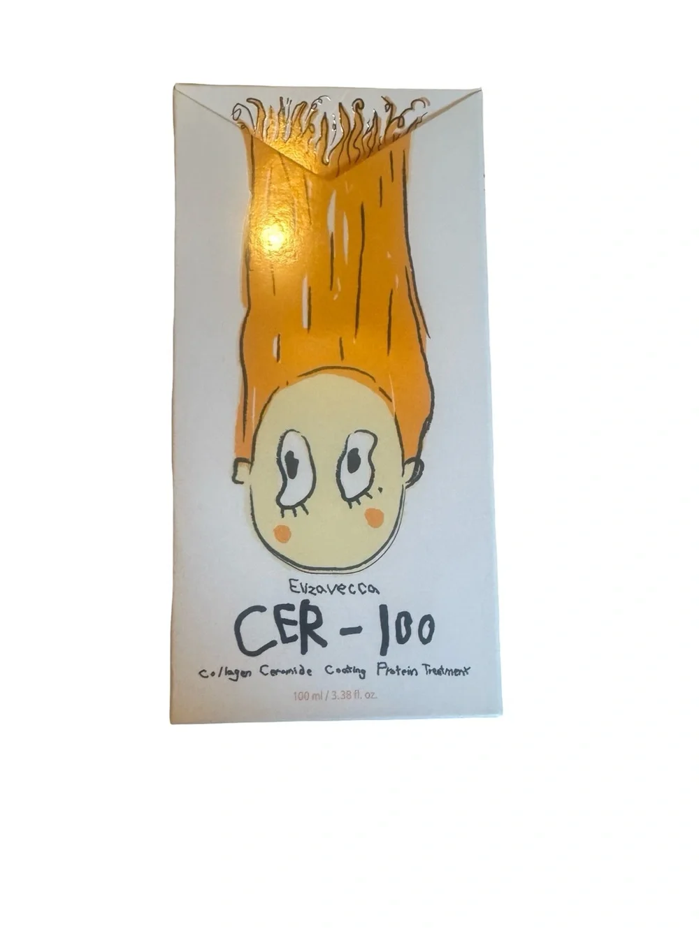 CER-100 Collagen Ceramide Coating Protein Treatment - White/Orange